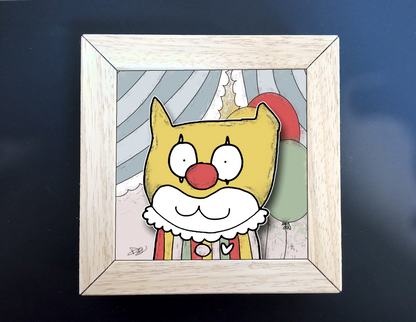 Quadretto 14x14 "The Cat In Art"  #06