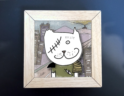 Quadretto 14x14 "The Cat In Art"  #10