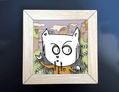 Quadretto 14x14 "The Cat In Art"  #50