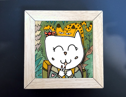 Quadretto 14x14 "The Cat In Art"  #20