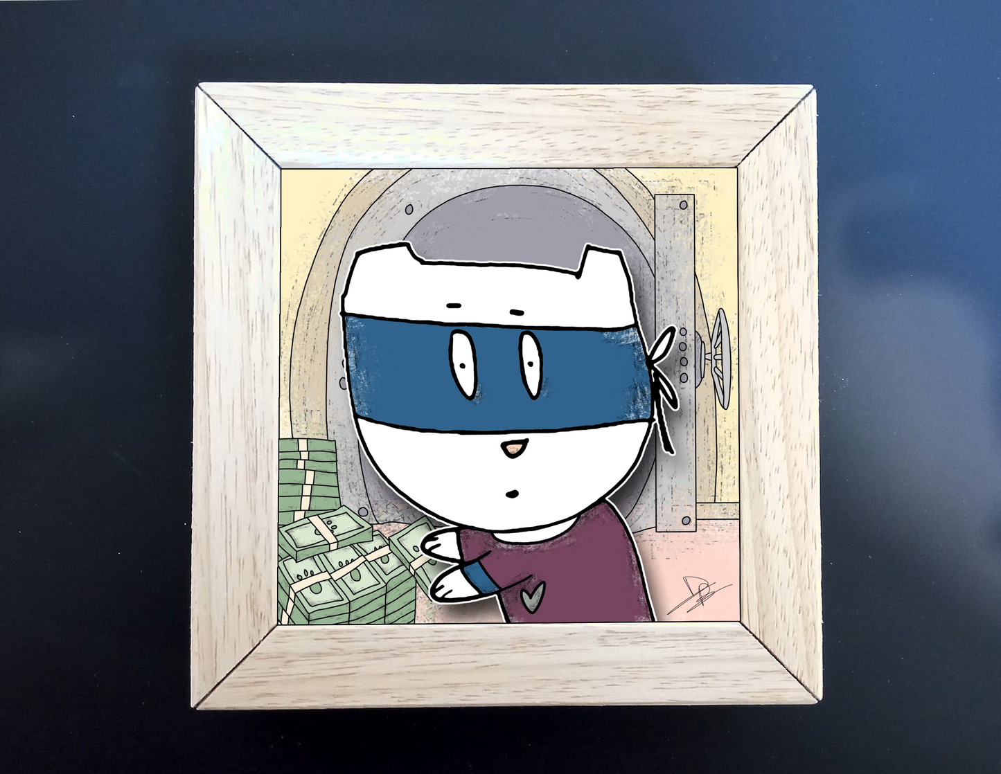 Quadretto 14x14 "The Cat In Art"  #16