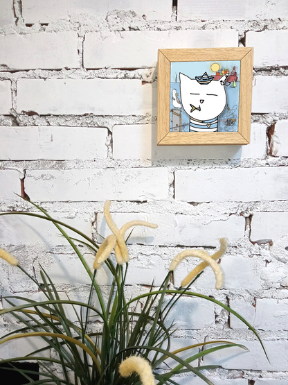 Quadretto 14x14 "The Cat In Art"  #18