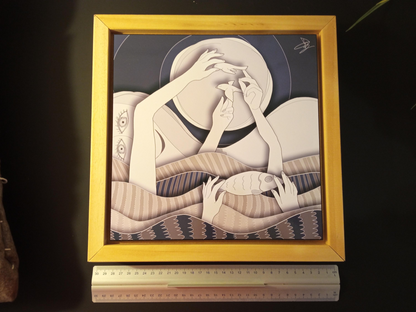 Quadro 30x30 "Sottili Pensieri Di Carta" #01